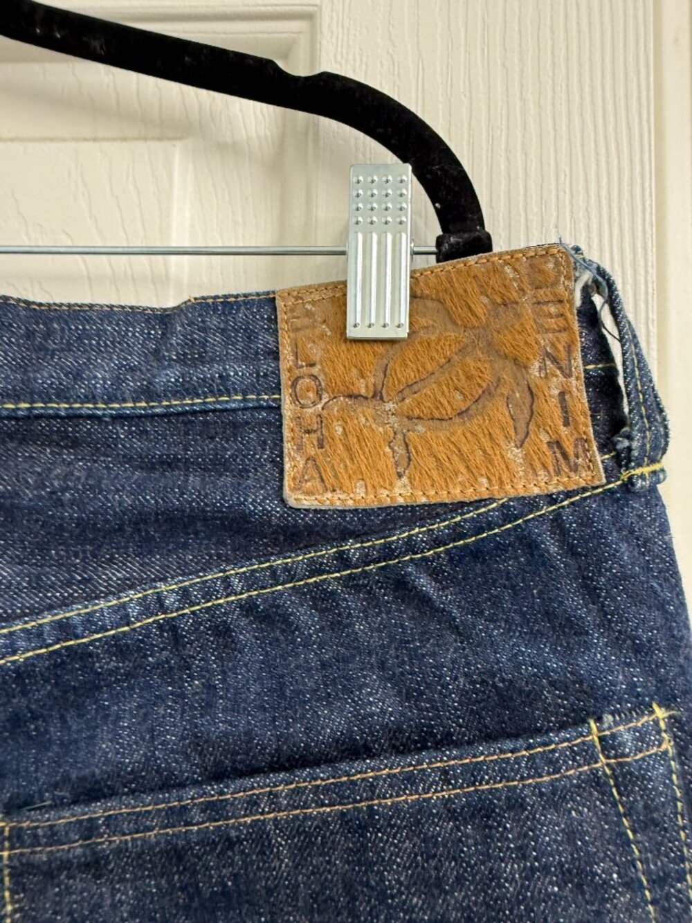 Sugar Cane Extra Heavy Coarse Weave Selvedge Denim Jeans W38 L36 - Picture 7 of 11